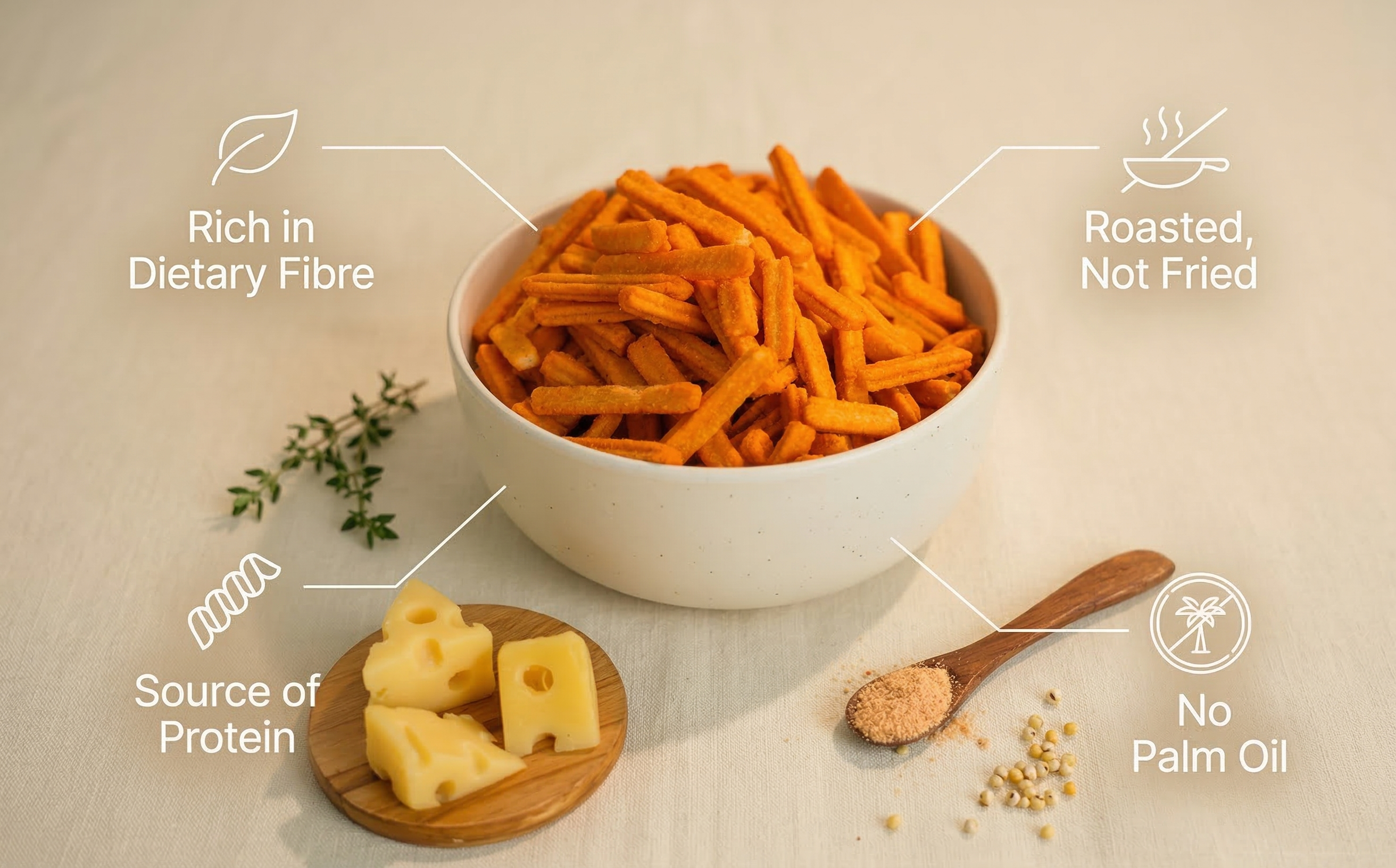 Large bowl of healthy snacks